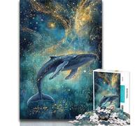 Puzzles pour Adultes Fantasy Whale 1000 pièces, Jouets addictifs pour stimuler Le Cerveau et cultiver la Patience, adaptés aux Couples, 50x75cm