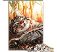 Puzzles pour Adultes Farm Cat 1000 pièces, stimulent Le Cerveau, stimulent la Patience, stimulent l'imagination et stimulent la créativité (50x75cm)
