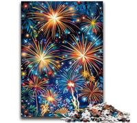 Puzzles pour Adultes Feux d'artifice Aidez Le Cerveau à exercer Jouets addictifs pour cultiver la Patience Convient aux Couples 26x38cm