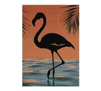 Puzzles pour Adultes Flamingo Silhouette Sunset Jeux De Puzzle Relaxants pour Adultes - pour S'amuser en Famille - Cadeaux Uniques pour Un Anniversaire Ou Noël