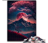 Puzzles pour Adultes Fleurs de Cerisier Japonais 1000 pièces, Séjournez chez Vous pour Tuer Le Temps ! Chaque pièce est Unique - Jeu Familial Stimulant et Amusant (50 x 75 cm)
