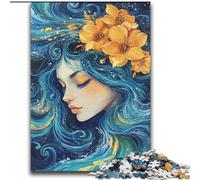 Puzzles pour Adultes Flower Girl 2000 pièces, Jeux éducatifs, décoration d'intérieur et Cadeaux Uniques (70x100cm)
