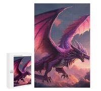Puzzles pour Adultes Flying Stunning Dragon Puzzles pour Adultes - Jeux De Détente - Défi Difficile À Relever 1000 PCS