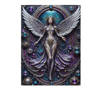 Puzzles pour Adultes Galactic Angel Steampunk Puzzles pour Adultes, Jouet, Décoration Murale, Cadeaux pour Femmes, Idéal comme Cadeau 1000pcs(52x38cm)