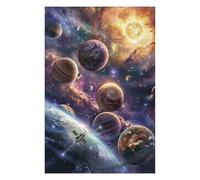 Puzzles pour Adultes Galactic Exploration Adventure Puzzles pour Adolescents, Jouets Anti-Stress, Décoration Murale, Cadeaux Uniques pour Anniversaire Et Noël 1000pcs(75x50cm)