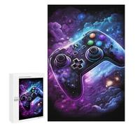 Puzzles pour Adultes Galactic Gaming Controller Art -5 Puzzles pour Adolescents Cadeau d'anniversaire Stimule Le Cerveau Jeu Stimulant Cadeaux 1000 PCS
