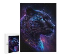 Puzzles pour Adultes Galactic Leopard Portrait-2 Puzzle pour Adolescents Améliore La Mémoire Difficile Et Stimulant Idéal comme Cadeau 500 PCS