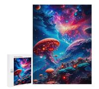 Puzzles pour Adultes Galactic Mushroom Puzzle pour Adultes - Décoration Murale - Idéal comme Cadeau 500 PCS