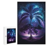 Puzzles pour Adultes Galactic Palm Tree Fantasy Puzzles pour Adultes : Anti-Stress, Difficile Et Stimulant, pour des Soirées Jeux en Famille 1000 PCS