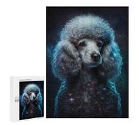 Puzzles pour Adultes Galactic Poodle Portrait -2 Puzzle pour Adolescents Améliore La Mémoire Difficile Et Stimulant Idéal comme Cadeau 500 PCS