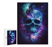 Puzzles pour Adultes Galactic Skull Art Print Puzzle pour Adolescents Améliore La Mémoire Difficile Et Stimulant Idéal comme Cadeau 500 PCS