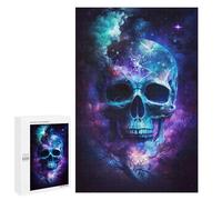 Puzzles pour Adultes Galactic Skull Art Print Puzzles pour Adultes : Anti-Stress, Difficile Et Stimulant, pour des Soirées Jeux en Famille 1000 PCS