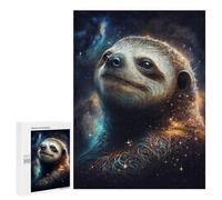 Puzzles pour Adultes Galactic Sloth Portrait-3 Puzzles pour Adultes : Anti-Stress, Difficile Et Stimulant, pour des Soirées Jeux en Famille 500 PCS