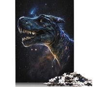 Puzzles pour Adultes Galaxie Espace Dinosaures Puzzle 500 pièces Puzzle en Bois pour décoration intérieure 500 pièces (52 x 38 cm)