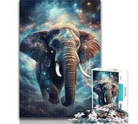 Puzzles pour Adultes Galaxies Éléphants Puzzle 1000 pièces pour Adolescents, Jeu éducatif défi Jouet pour Femmes et Hommes 26x38cm