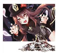 Puzzles pour Adultes Genshin Impact Hu Tao Puzzles en Carton Puzzle de Dessin animé 26x38 cm