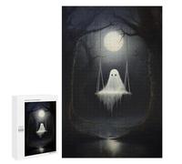Puzzles pour Adultes Ghostly Swing in Moonlight Puzzles Anti-Stress pour Adultes - Décoration Parfaite - Difficile Et Stimulant 1000 PCS