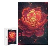 Puzzles pour Adultes Glowing Lotus Flower Artwork Puzzles pour Adolescents : Améliorent La Mémoire. Chaque Pièce Est Unique - Jouets Et Jeux Éducatifs 300 PCS