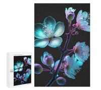 Puzzles pour Adultes Glowing Neon Flowers Puzzles Anti-Stress pour Adultes - Décoration Parfaite - Difficile Et Stimulant 1000 PCS