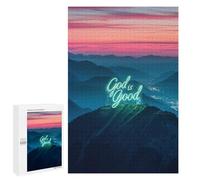 Puzzles pour Adultes God is Good Puzzles pour Adolescents, Jouets Anti-Stress, Décoration Murale, Cadeaux Uniques pour Anniversaire Et Noël 1000 PCS