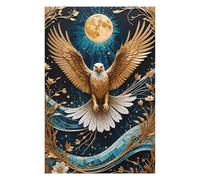 Puzzles pour Adultes Golden Eagle Moon Kintsugi Puzzles pour Adultes : Jeux Relaxants, Défis Difficiles, Cadeaux d'anniversaire Et Cadeaux Uniques 75x50cm/1000pcs
