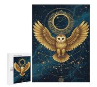 Puzzles pour Adultes Golden Owl Constellation Art Puzzle : Jeu Manuel Amusant Et Humoristique, Cadeau d'anniversaire, Cadeaux, 500 PCS