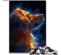 Puzzles pour Adultes Golden Retriever de l'espace, Jouet éducatif et décompressant, Cadeau d'anniversaire, décoration Murale 26x38cm