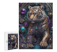 Puzzles pour Adultes Golden Technology Tiger Puzzles pour Adultes - Jeu Manuel - Décoration Murale - Cadeaux d'anniversaire Et Cadeaux Uniques 500 PCS