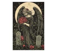 Puzzles pour Adultes Gothic Angel of Sorrow Jeux De Puzzle Relaxants pour Adultes - pour S'amuser en Famille - Cadeaux Uniques pour Un Anniversaire Ou Noël