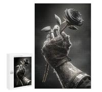 Puzzles pour Adultes Gothic Black Rose Armor Hand Puzzle pour Adolescents Améliore La Mémoire Difficile Et Stimulant Idéal comme Cadeau 1000 PCS