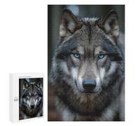 Puzzles pour Adultes Gray Wolf with Blue Eyes -1 Puzzles pour Adolescents : Améliorent La Mémoire. Chaque Pièce Est Unique - Jouets Et Jeux Éducatifs 1000 PCS