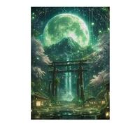 Puzzles pour Adultes Green Mystic Torii Gate Puzzle pour Adultes - Jeu Manuel - Améliore La Mémoire - Cadeaux d'anniversaire Et Cadeaux Uniques 38x26cm/1000pcs