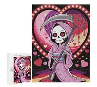 Puzzles pour Adultes Grim Reaper in Love Puzzle : Jeu Manuel Amusant Et Humoristique, Cadeau d'anniversaire, Cadeaux, 500 PCS