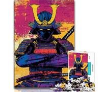 Puzzles pour Adultes Guerrier Ninja Japonais 1000 pièces, Jouets éducatifs et Difficiles à Apprendre, Jeux de Famille, Cadeaux pour Amis et Famille 50x75cm