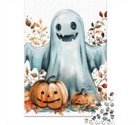 Puzzles pour Adultes Halloween Fantômes et Monstres Puzzle 1000 pièces Puzzle en Bois pour Adultes et 18 Ans et Plus Activité familiale 1000 pièces (75 x 50 cm)