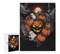 Puzzles pour Adultes Halloween Jack-o-Lantern Puzzles pour Adultes - Décoration Murale - Cadeaux Souvenirs pour Vos Proches 500 PCS