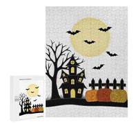 Puzzles pour Adultes Halloween Night Scene with Haunted House Puzzle : Jeu Manuel Amusant Et Humoristique, Cadeau d'anniversaire, Cadeaux, 500 PCS