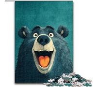 Puzzles pour Adultes Happy Bear 1000 pièces Difficiles, Jeu éducatif, défi, Cadeau d'anniversaire, décoration Murale (26x38cm)