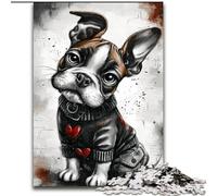 Puzzles pour Adultes Happy Boxer Puppy 1000 pièces, Difficiles, stimulent Le Cerveau, Jouets addictifs pour cultiver la Patience, décoration Parfaite (50x75cm)