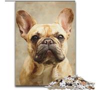 Puzzles pour Adultes Happy Bulldog 1000 pièces, Staycation Kill Time, Chaque pièce est Unique - Jeu Familial Stimulant et Amusant (Taille 26x38cm)
