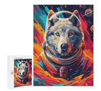 Puzzles pour Adultes Husky Astronaut Space Puzzles pour Adultes, Jouet, Décoration Murale, Décoration Intérieure, Idéal comme Cadeau 500 PCS