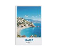 Puzzles pour Adultes,Ikaria Grèce Puzzles pour Adultes, Jeu éducatif, défi, Jouet, 2000 pièces 100x70CM