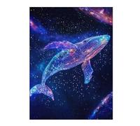 Puzzles pour Adultes Interstellar Nebula Whale Puzzles pour Adultes - Jouets Anti-Stress - Une Œuvre d'art - Cadeaux d'anniversaire Et Cadeaux Uniques 52x38cm/1000pcs