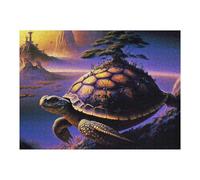 Puzzles pour Adultes Island on A Turtle's Back Puzzles pour Adultes Jeu Manuel Cadeau d'anniversaire Cadeau d'anniversaire, Cadeaux, 52x38cm/1000pcs