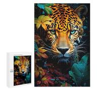 Puzzles pour Adultes Jaguar in Amazon Rainforest Puzzle pour Adolescents Améliore La Mémoire Difficile Et Stimulant Idéal comme Cadeau 1000 PCS