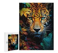 Puzzles pour Adultes Jaguar in Amazon Rainforest Puzzles pour Adolescents : Améliorent La Mémoire. Chaque Pièce Est Unique - Jouets Et Jeux Éducatifs 500 PCS