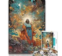 Puzzles pour Adultes Jésus-Christ 1000 pièces pour Adolescents, à partir de 14 Ans Jeu Impossible pour Adultes et Adolescents 75x50cm