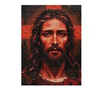 Puzzles pour Adultes Jesus Christ Portrait Casse-têtes pour Adolescents, Jeux De Réflexion, Analyse Et Logique, Cadeaux pour Amis Et Famille 52x38cm/1000pcs