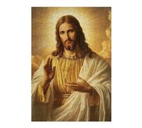 Puzzles pour Adultes Jesus Christ Puzzle pour Adultes Jeux Relaxants Course De Vitesse Manuelle Cadeau d'anniversaire, Cadeaux, 38x26cm/1000pcs