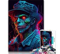 Puzzles pour Adultes Jeunes Gangsters Zombies pour Jeux éducatifs Jouets Collection d'artistes Beaux-Arts (26x38cm)